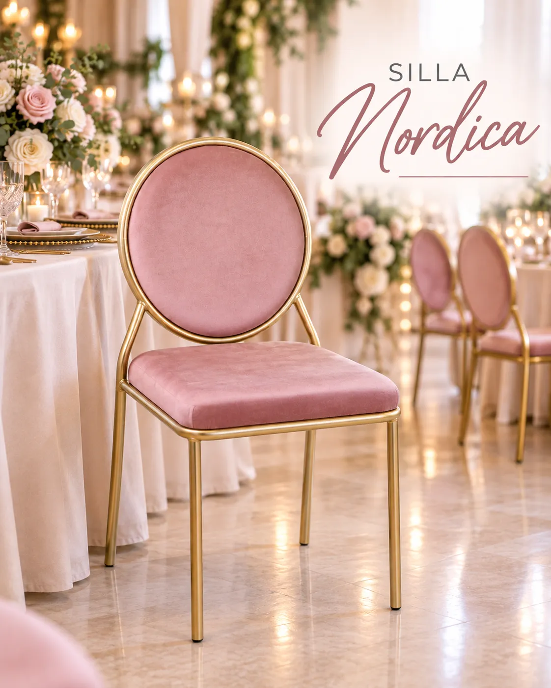 SILLA NORDICA ROSA