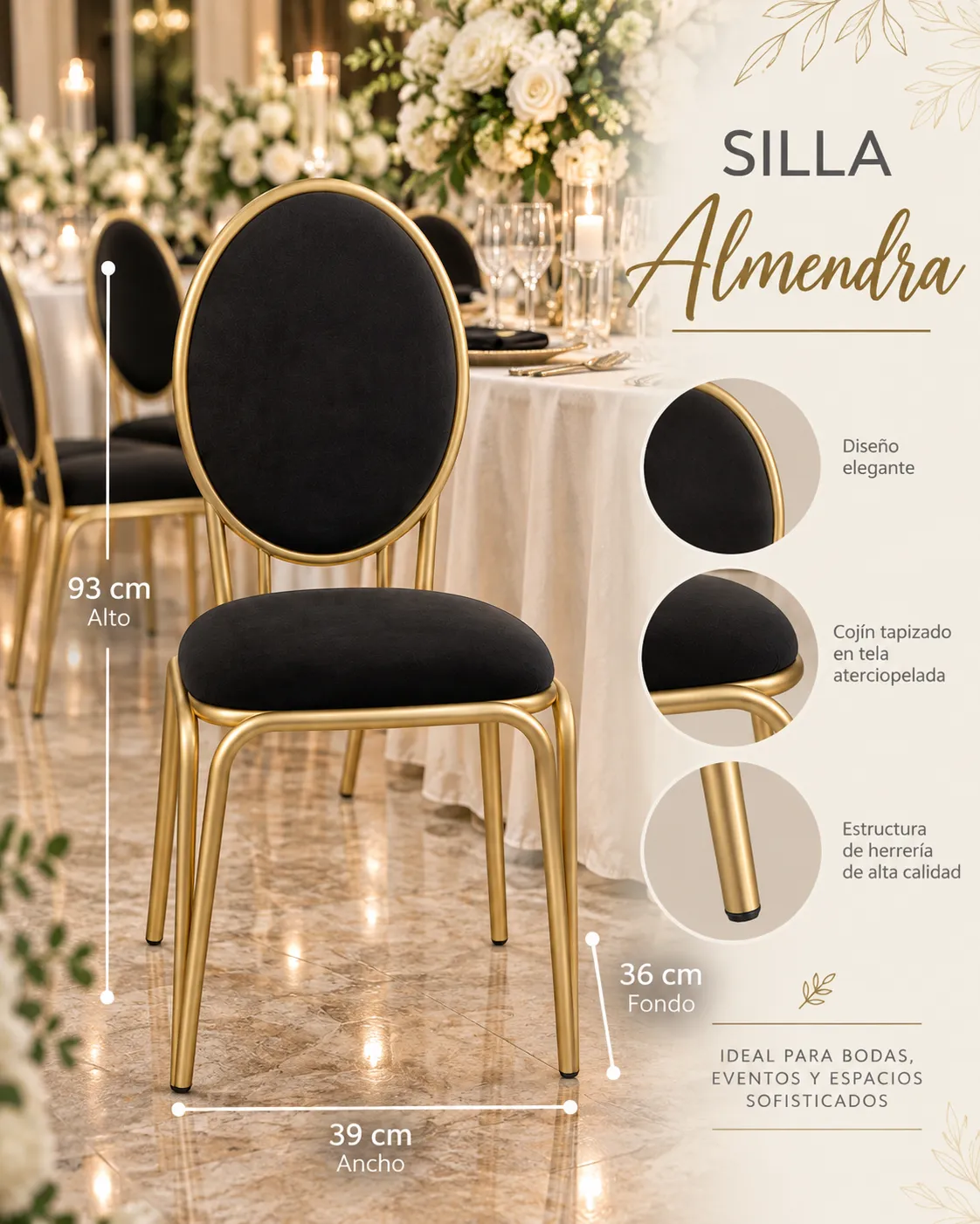 SILLA ALMENDRA