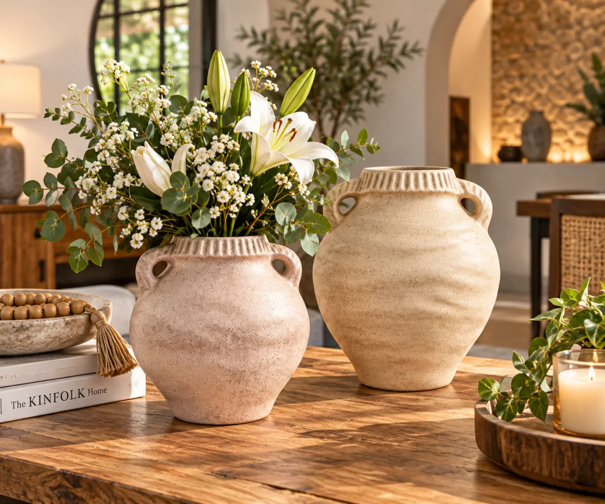 JARRON CERAMICA ONDULADO - imagen 3